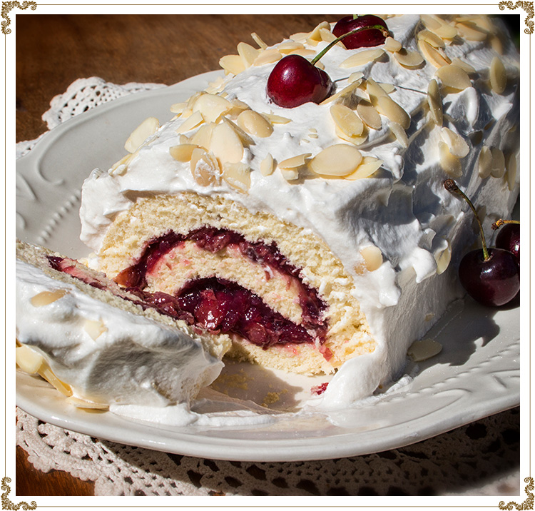 Vanilla Christmas Log
Gluten-free, dairy-free (casein-free) and hypotoxic 
By: Cuisine l'Angélique
