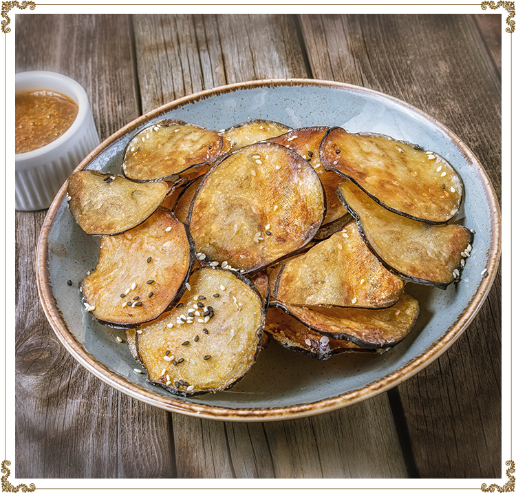 Renée's Eggplant Chips
Gluten-free, dairy-free (casein-free), hypotoxic and vegan recipe.
By: Cuisine l'Angélique

