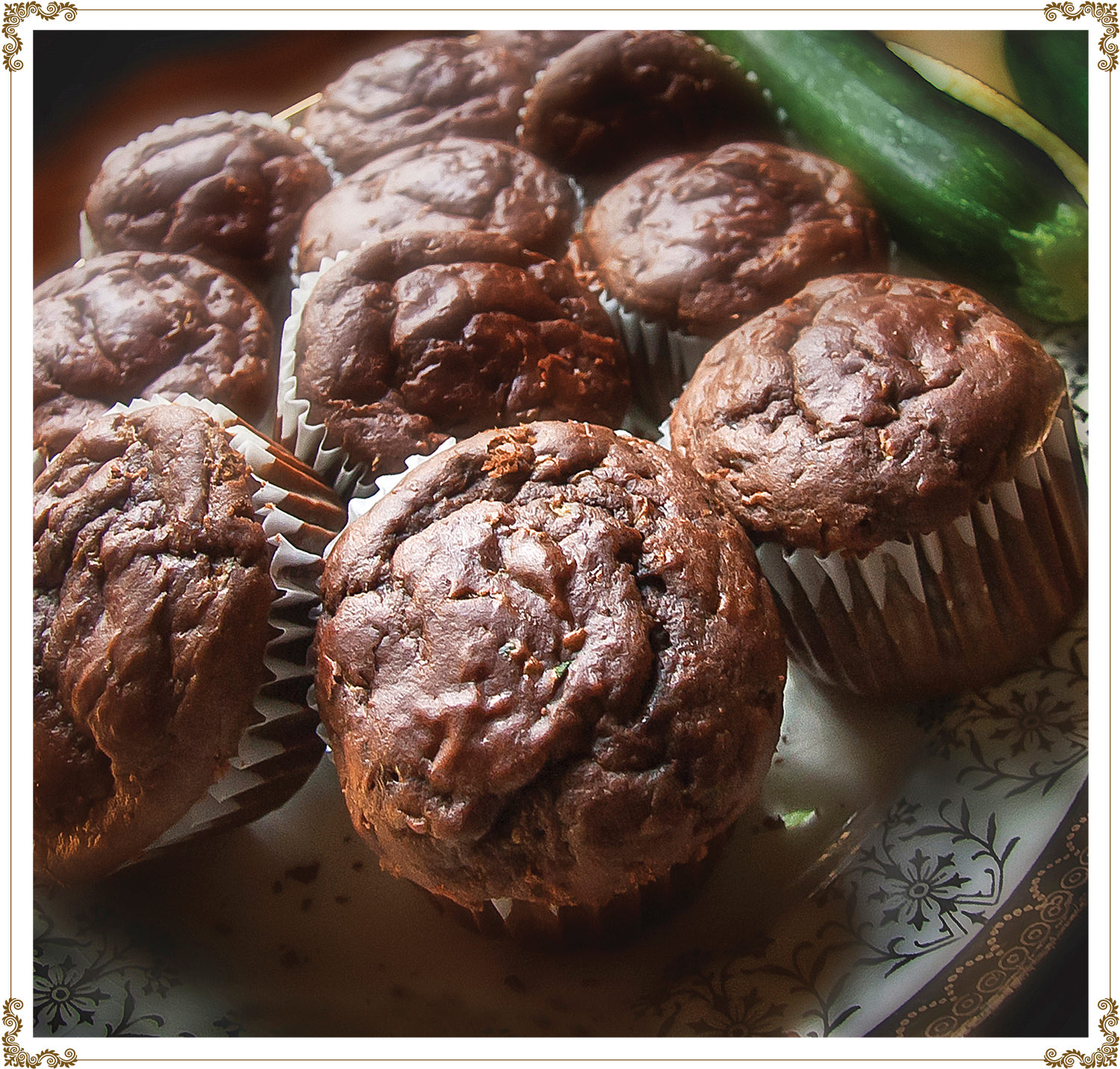Chocolate zucchini muffins Recipe Gluten-free, Dairy-free, Organic from Cuisine l’Angélique.
