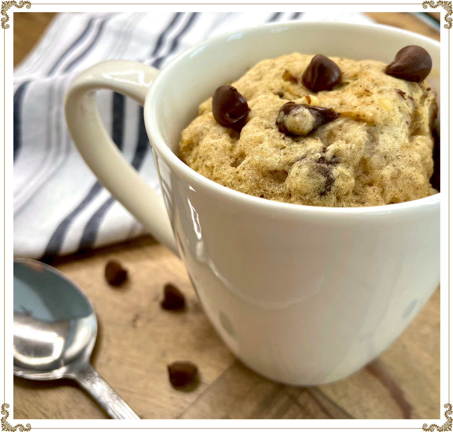 Recipe Banana mug cake  Gluten-free, Dairy-free, Organic from Cuisine l’Angélique.