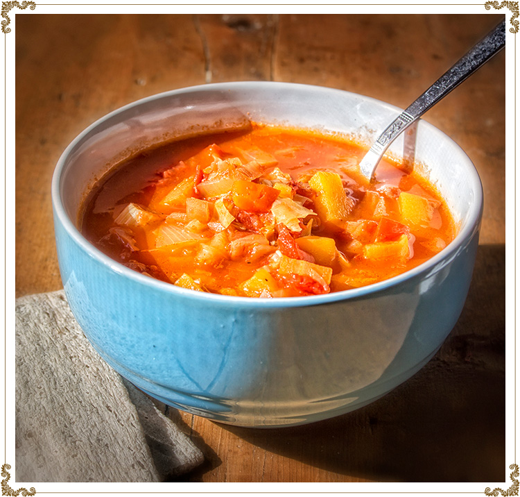 Soupe réconfortante aux légumes sans gluten