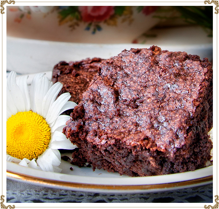 Preparing Aunt Brigitte's gluten-free Brownies from Cuisine l'Angélique