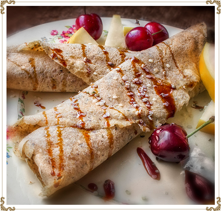 Buckwheat and Hemp Pancakes from Cuisine l'Angélique.