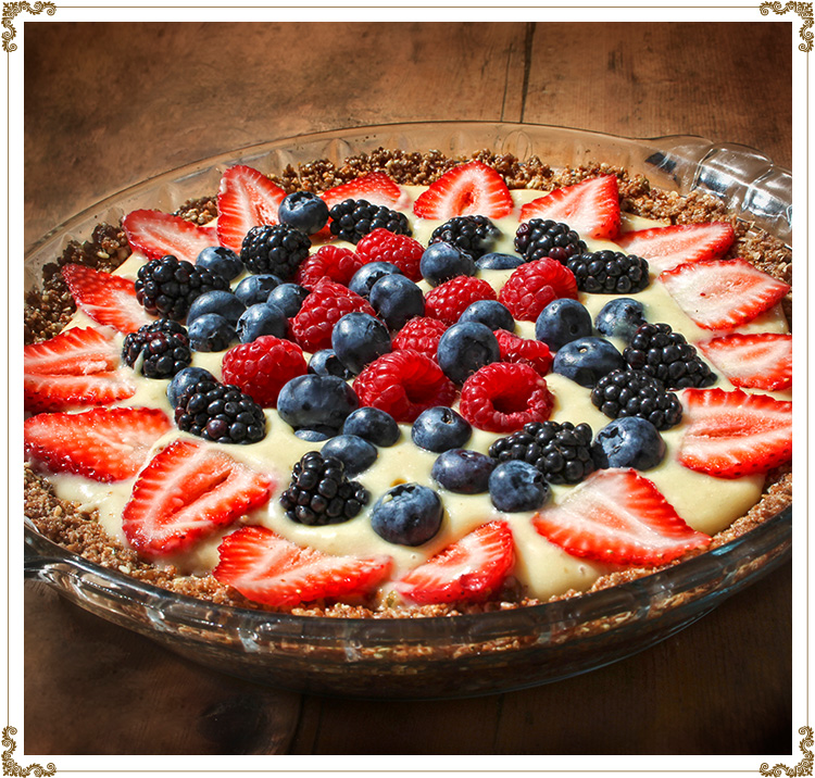 Pastry Cream and Berry Pie Gluten-free, dairy-free (casein-free) and hypotoxic Recipe by Cuisine l'Angélique