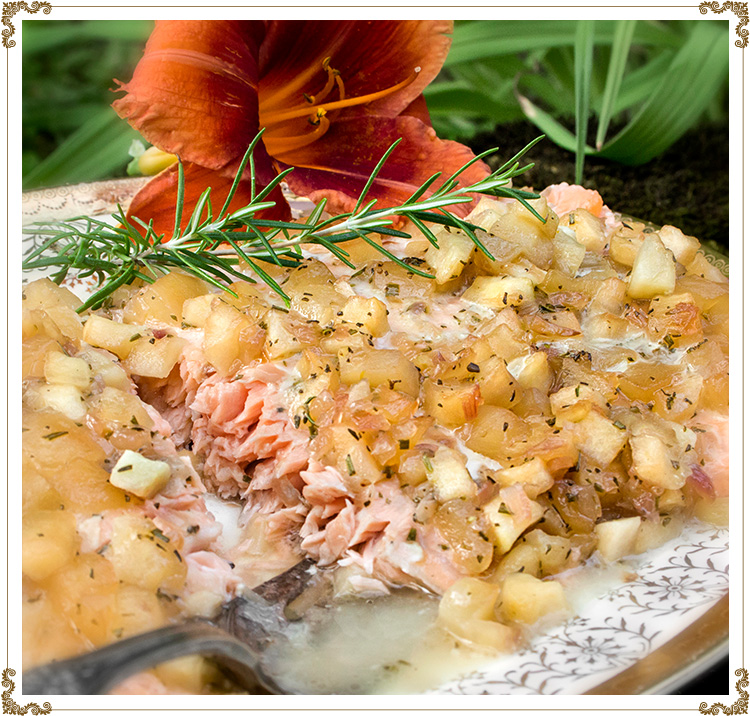 Photo recipe Salmon Flavoured with Apples and Candied Onions
Gluten-free, dairy-free recipe (casein-free)
By: Cuisine l'Angélique
