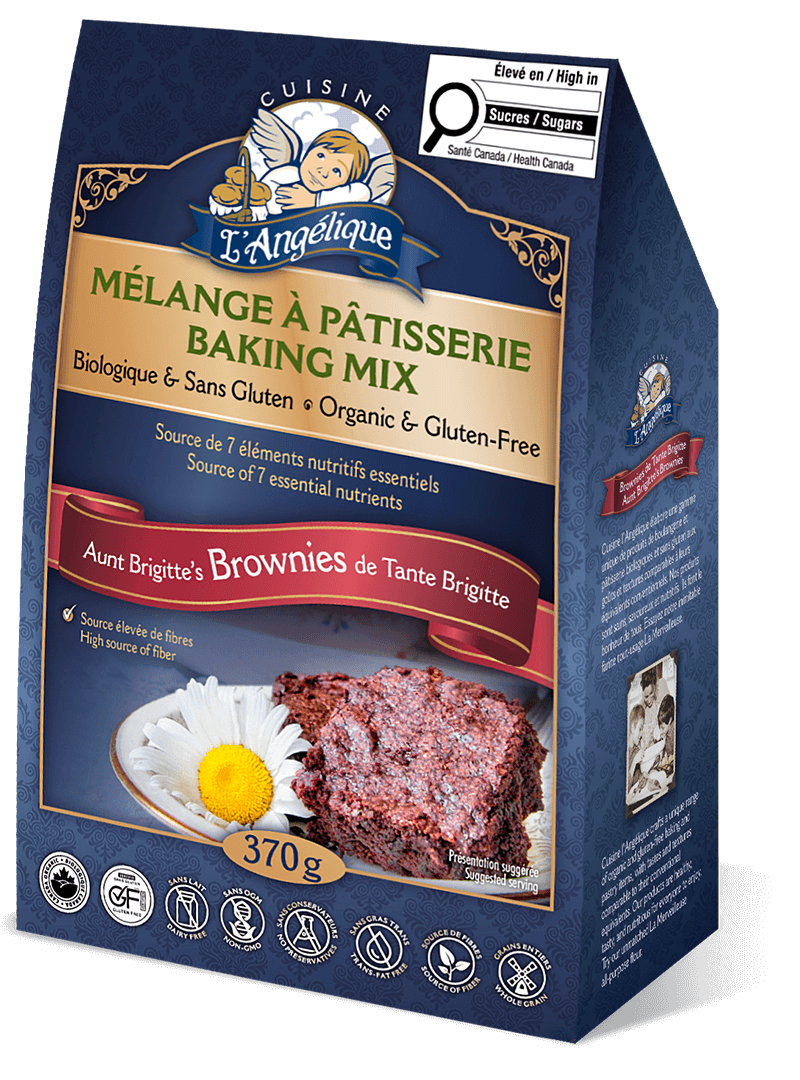 Brownie mix. Organic, gluten-free and dairy-free